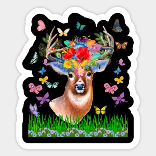 colorful meadow Sticker